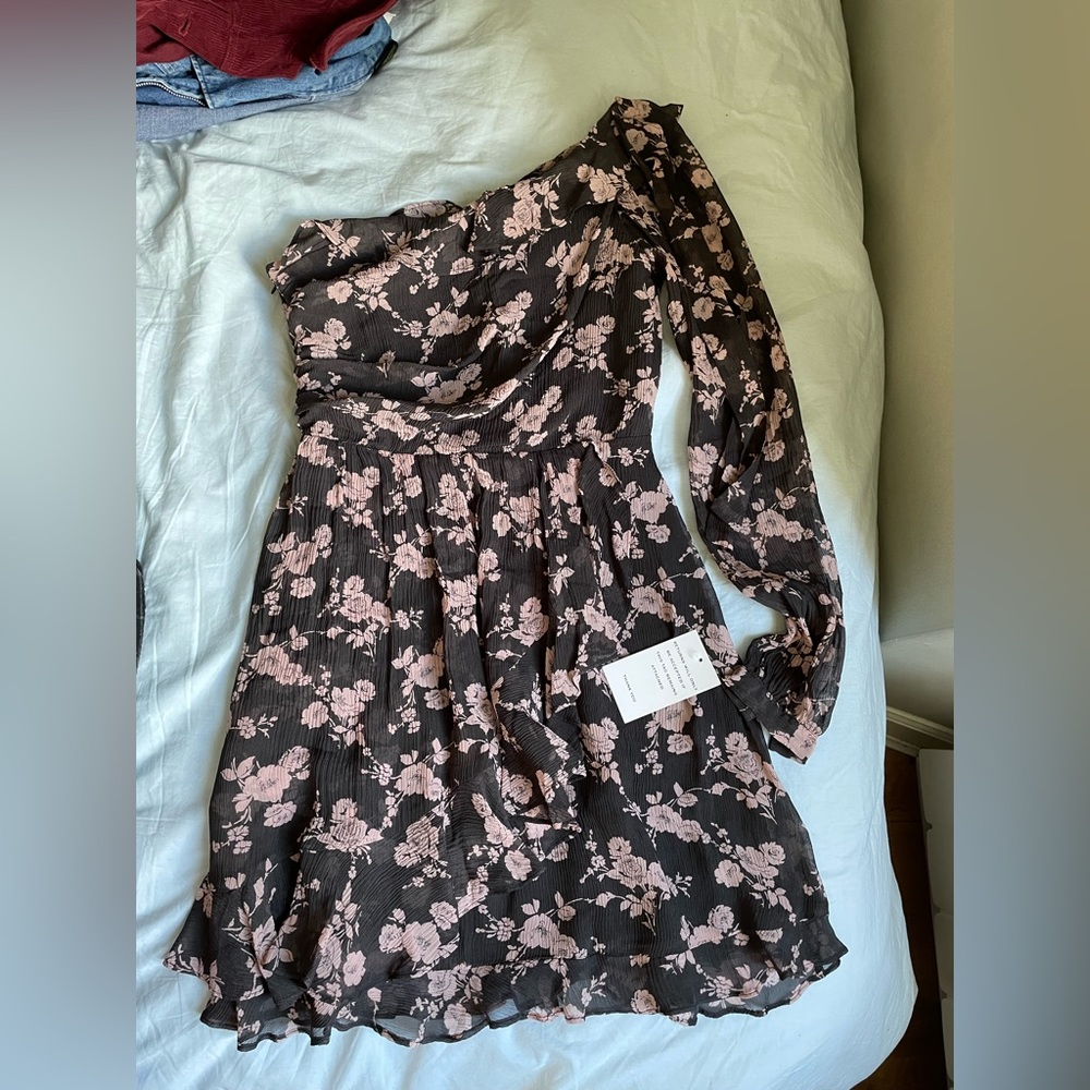 NWT For love and lemons one shoulder mini dress size small